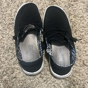 Women’s black hey dudes